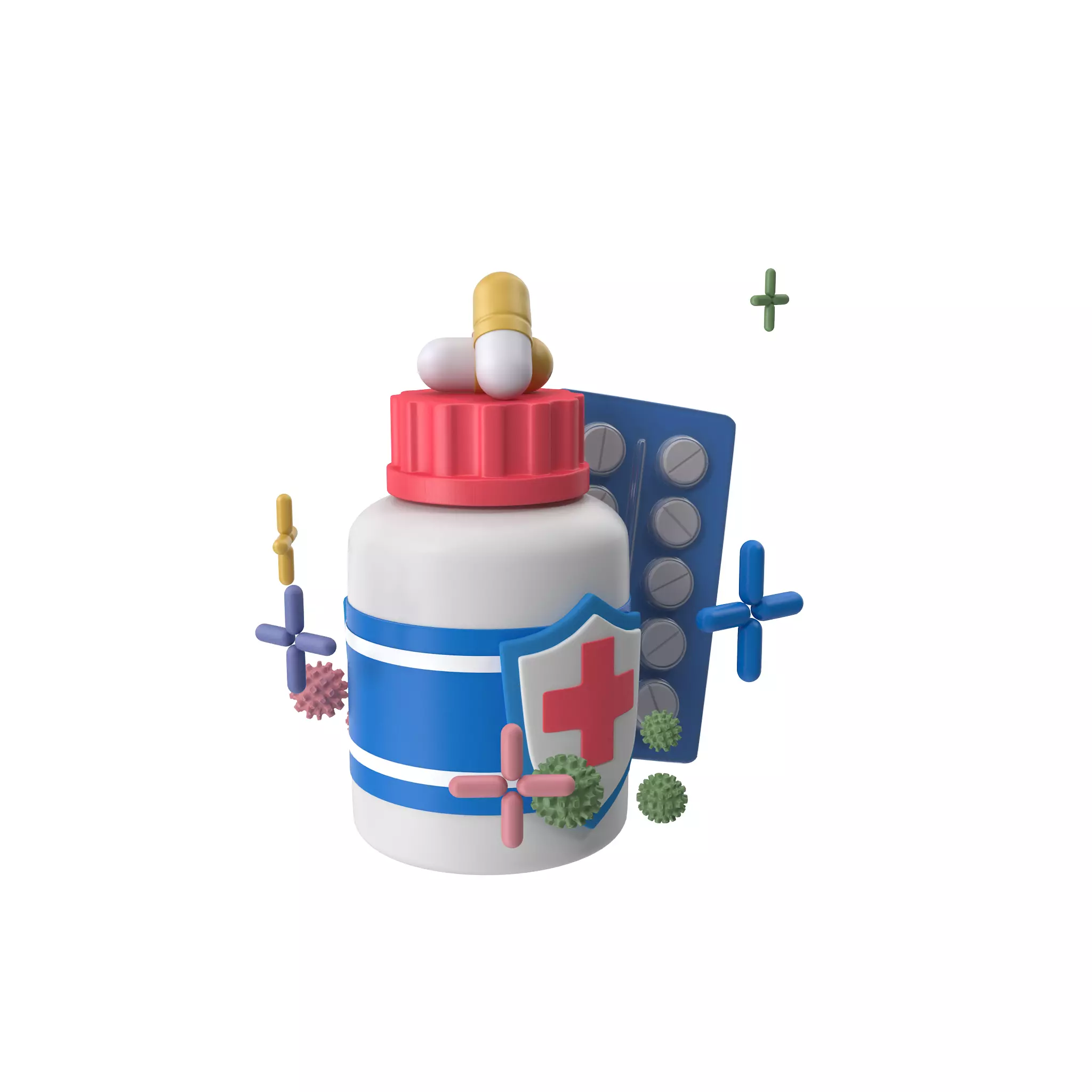 Bottle with Medicine 3D model_15