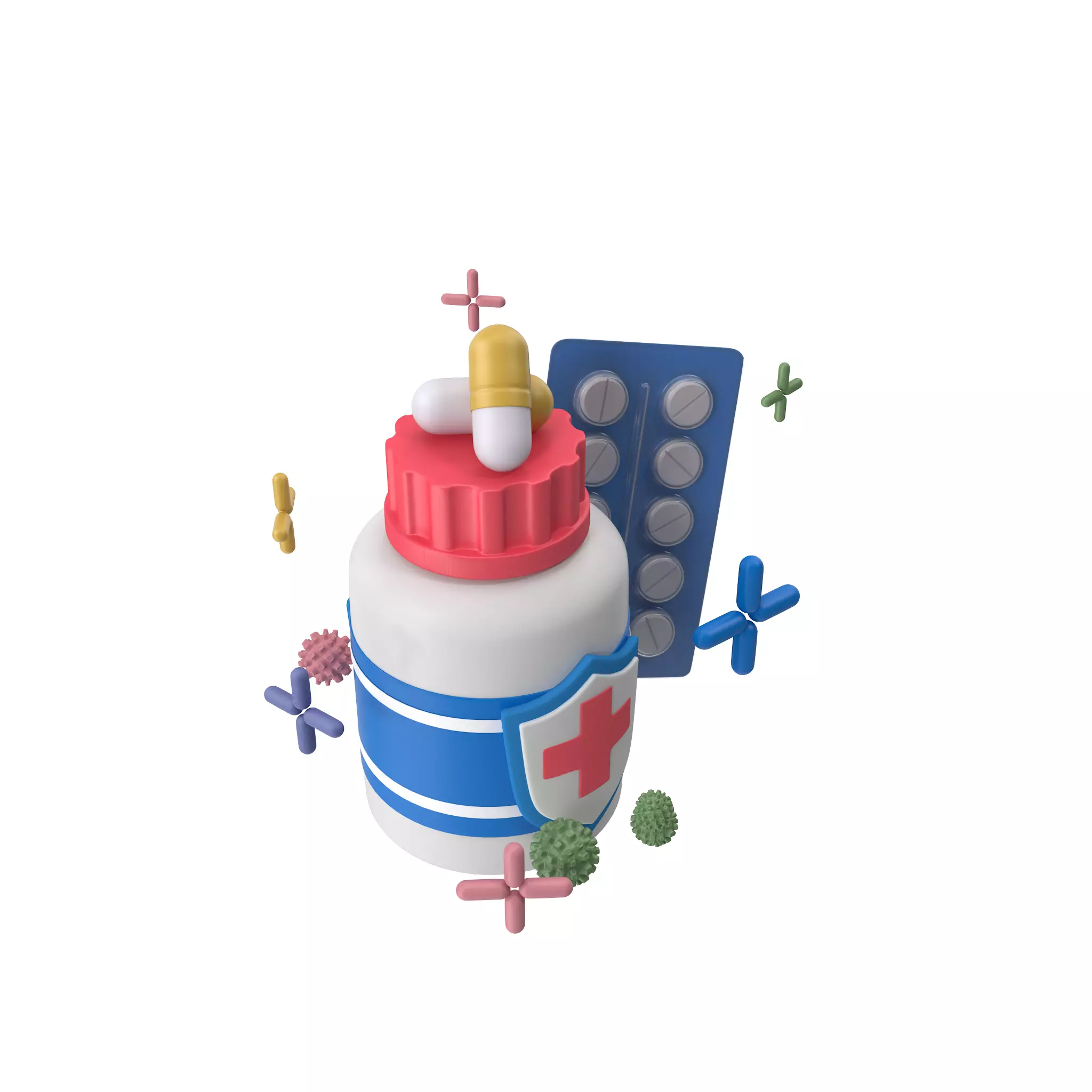 Bottle with Medicine 3D model_17