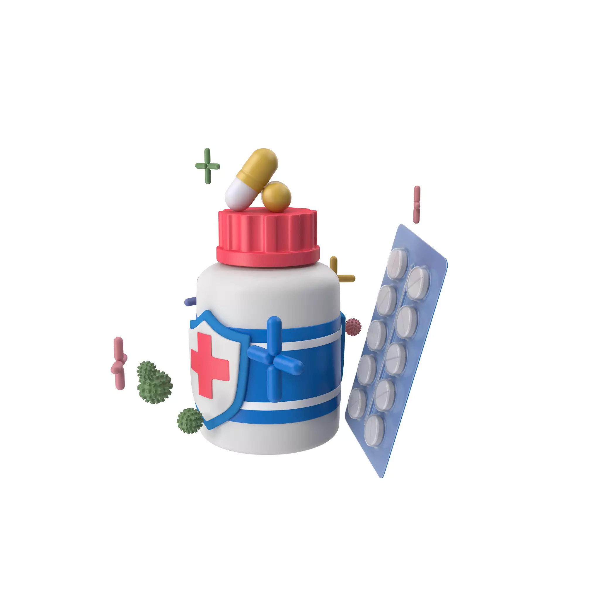 Bottle with Medicine 3D model_20