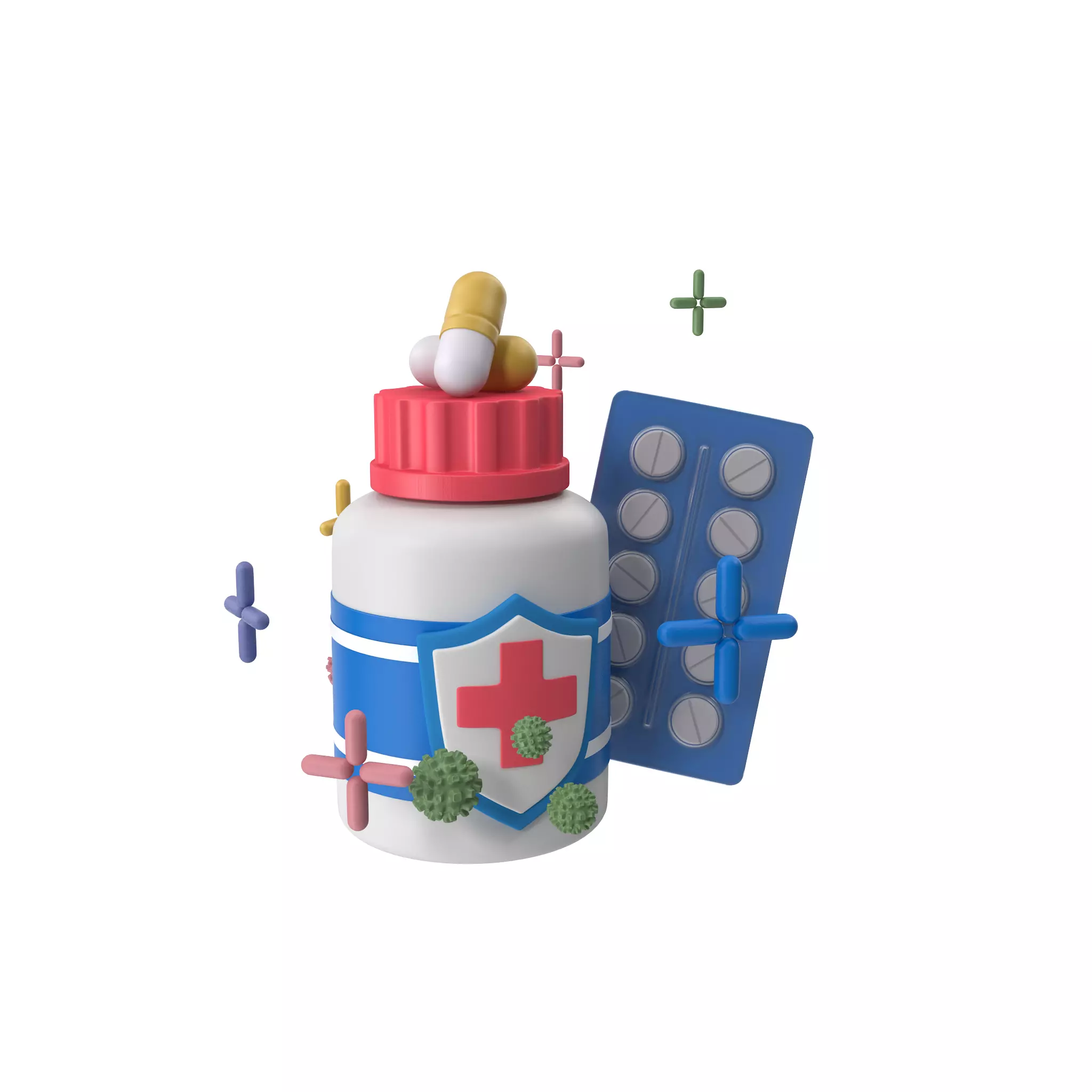 Bottle with Medicine 3D model_22