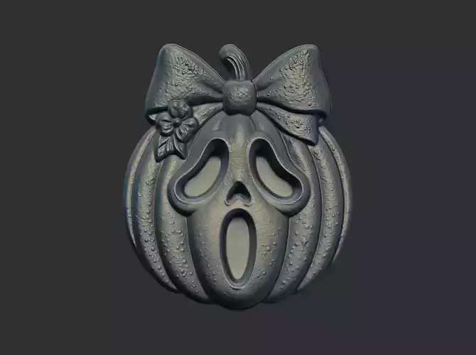 pumpkin scary ghost cnc model 