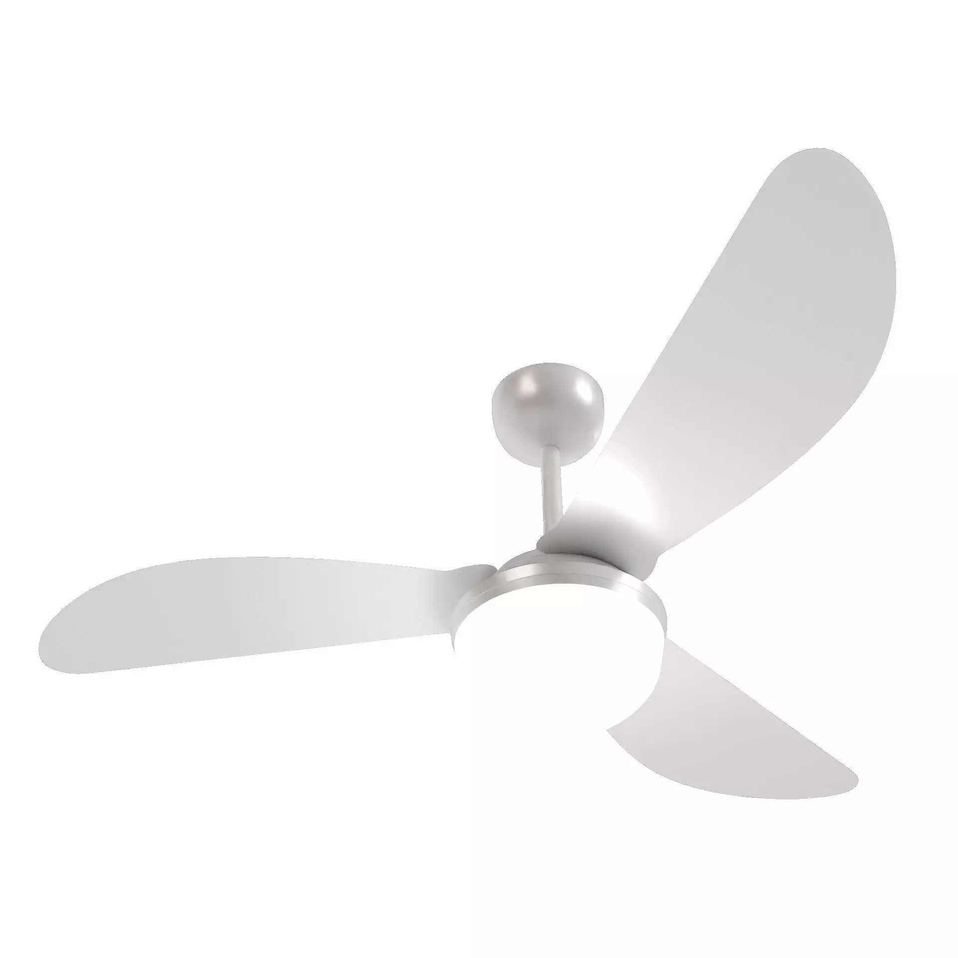Ceiling Fan 3D Model Blender OBJ FBX STL Multi Format Low-poly 3D model_3