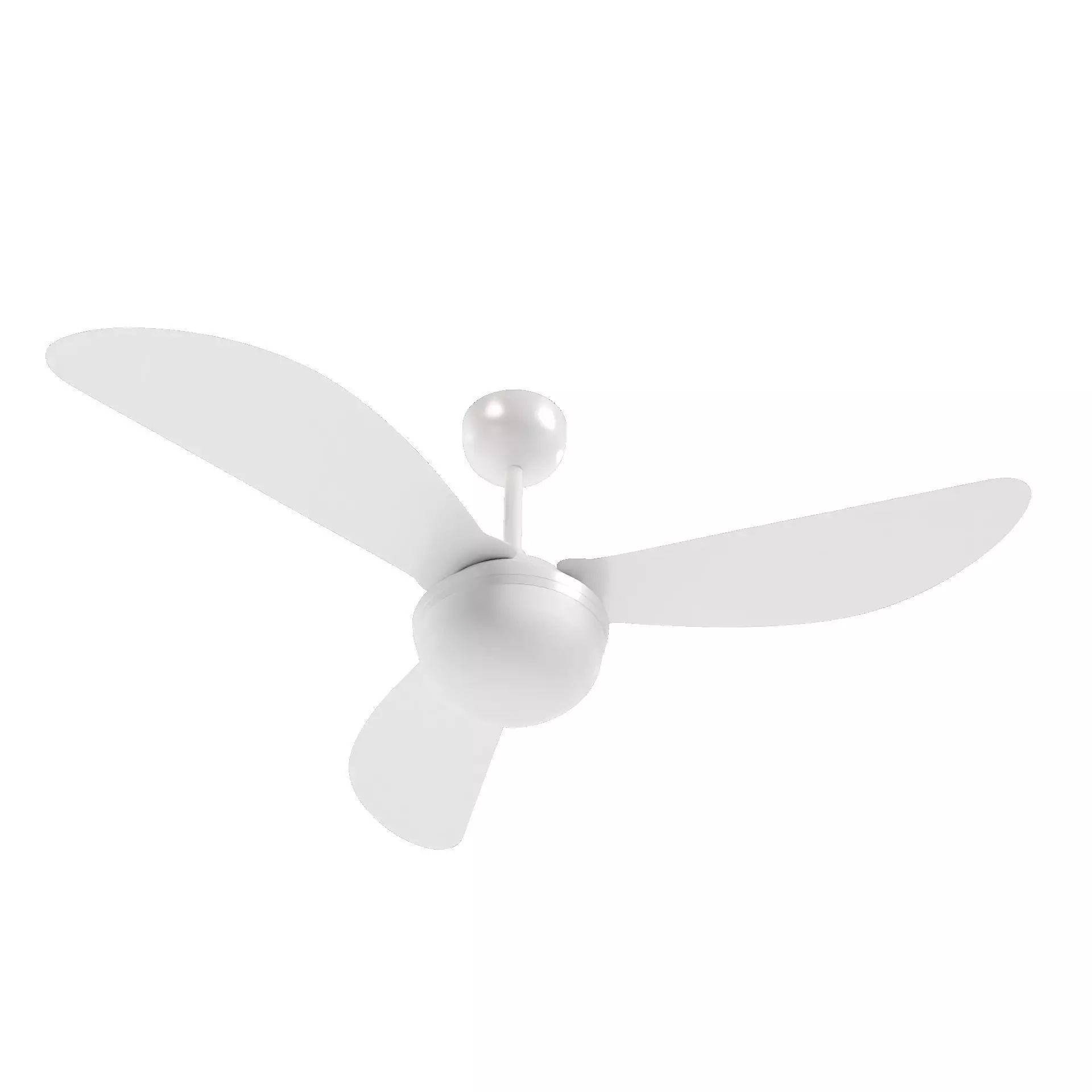 Ceiling Fan 3D Model Blender OBJ FBX STL Multi Format Low-poly 3D model_2