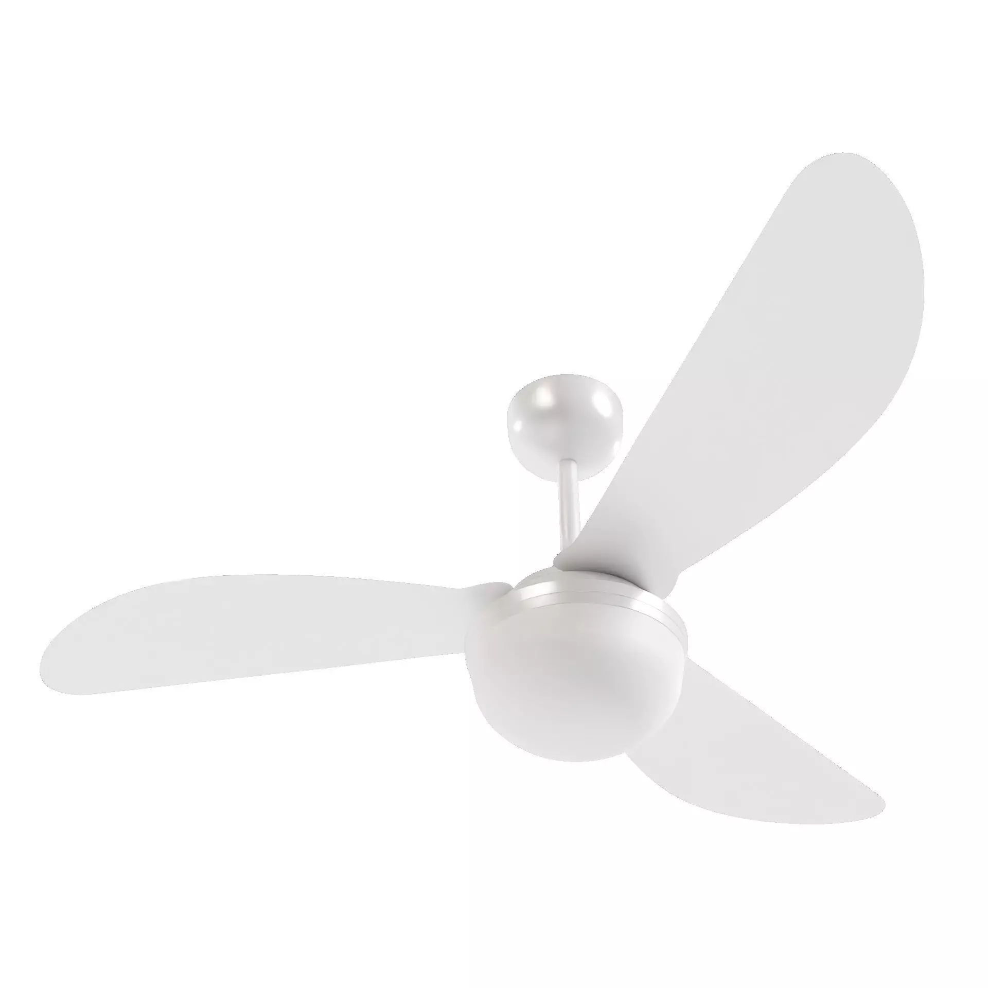 Ceiling Fan 3D Model Blender OBJ FBX STL Multi Format Low-poly 3D model_0