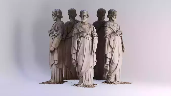 Graveyard Statue 3D model