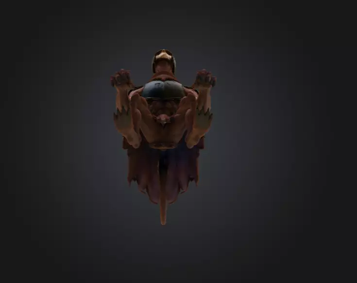 Oathbound Sentinel Low-poly 3D model_16