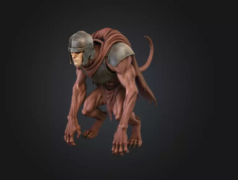 Oathbound Sentinel Low-poly 3D model_14