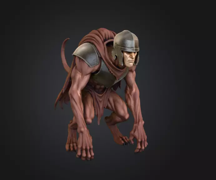 Oathbound Sentinel Low-poly 3D model_1