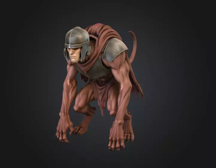 Oathbound Sentinel Low-poly 3D model_0