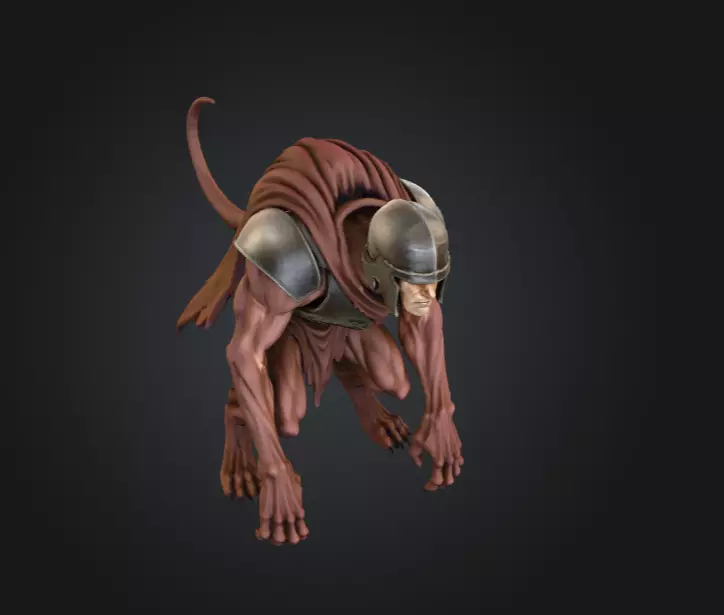 Oathbound Sentinel Low-poly 3D model_13