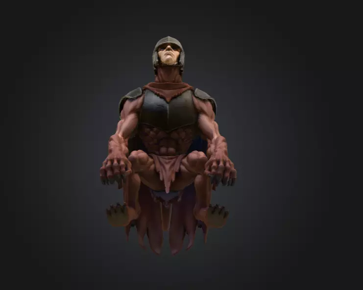 Oathbound Sentinel Low-poly 3D model_8