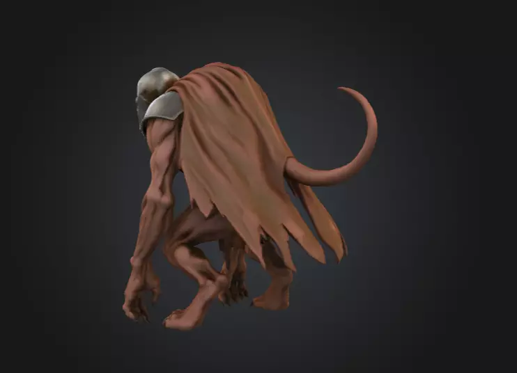 Oathbound Sentinel Low-poly 3D model_6