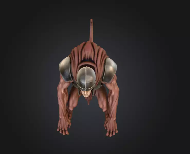 Oathbound Sentinel Low-poly 3D model_10