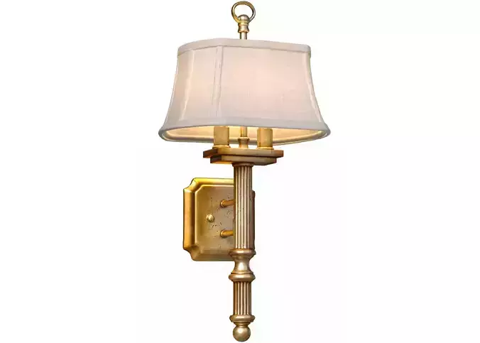 Brass wall sconce lamp in a modern classic style Art Deco