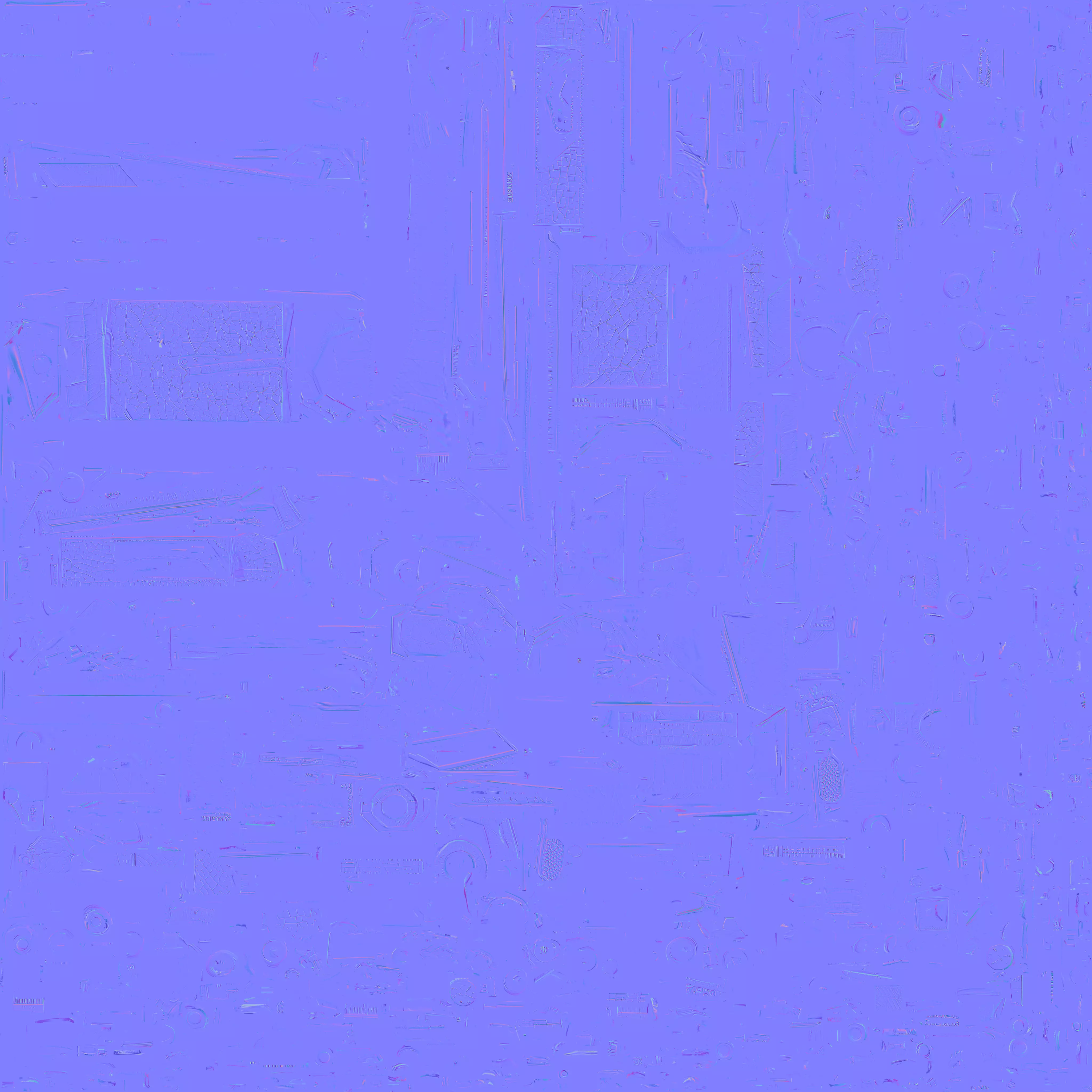 Cracked Faction Tank 3D Model Red and Blue War Machine Low-poly 3D model_3