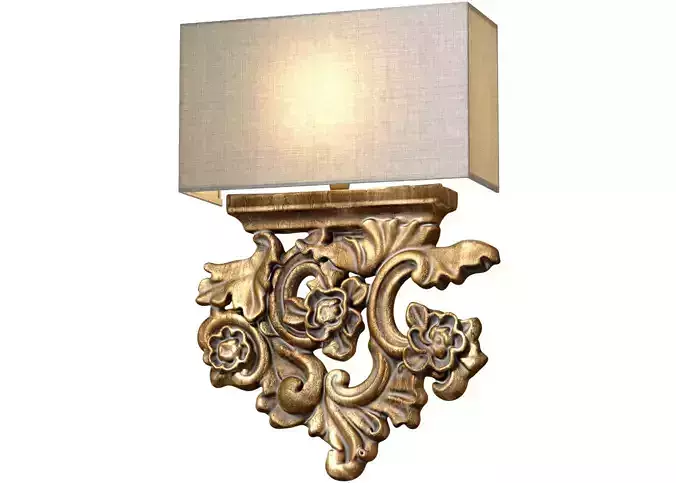 Bronze European sconce in classic rustic style Floral Wall Lamp