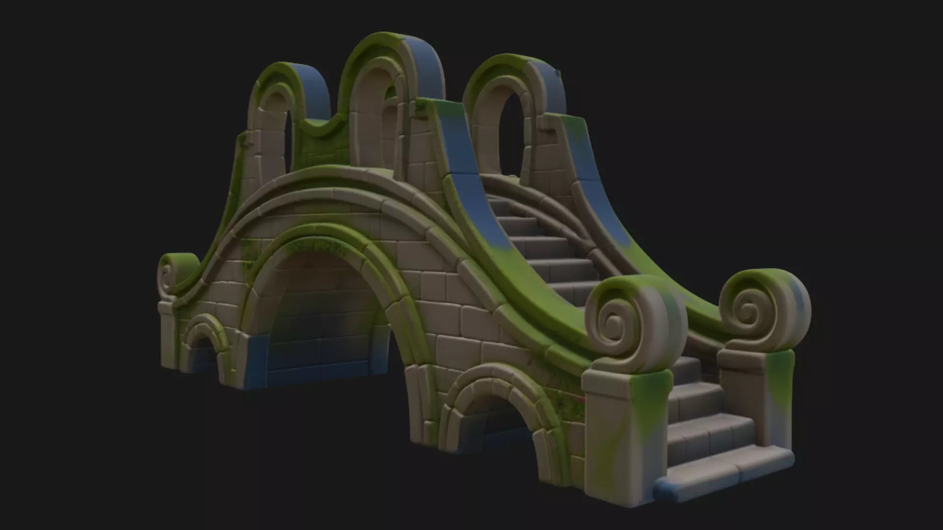 Realistic Old Bridge 3D Model 3D model_1