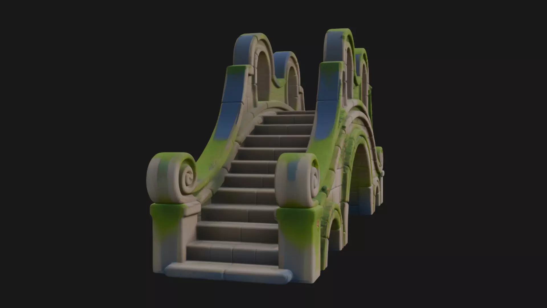 Realistic Old Bridge 3D Model 3D model_2