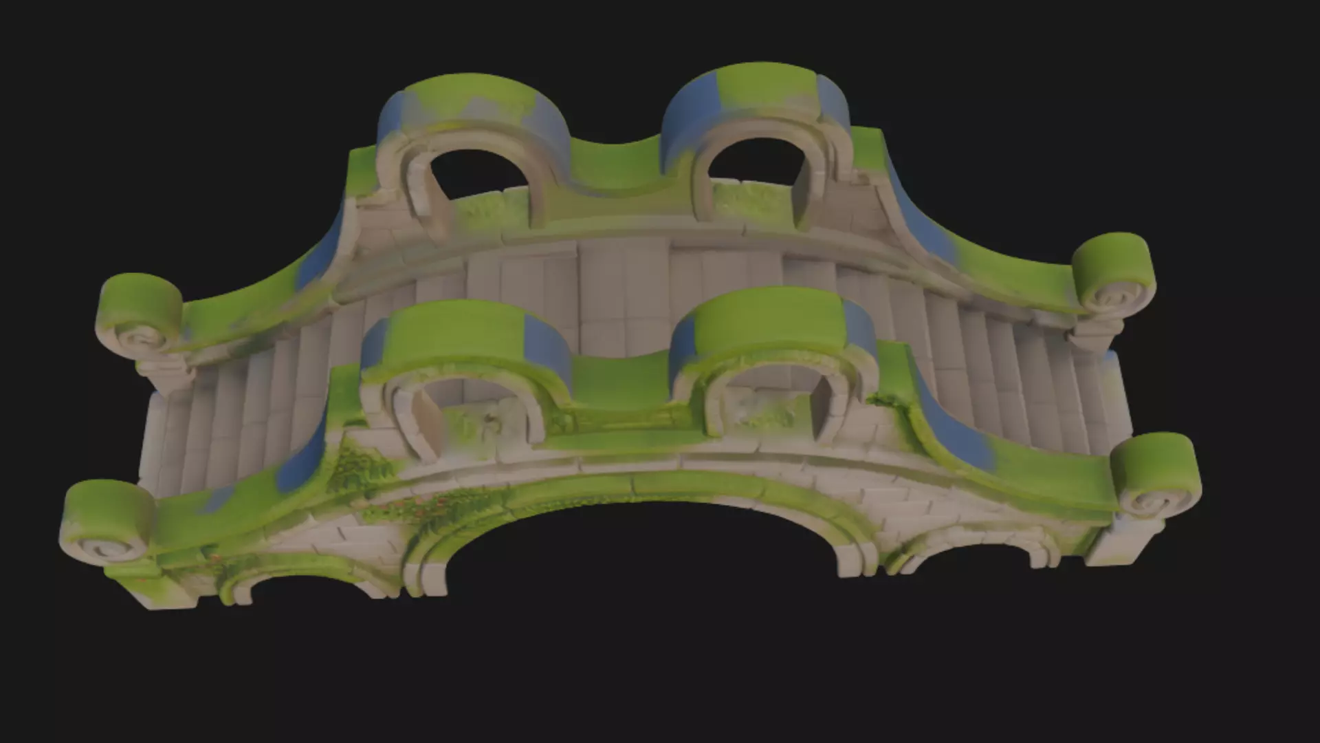 Realistic Old Bridge 3D Model 3D model_3