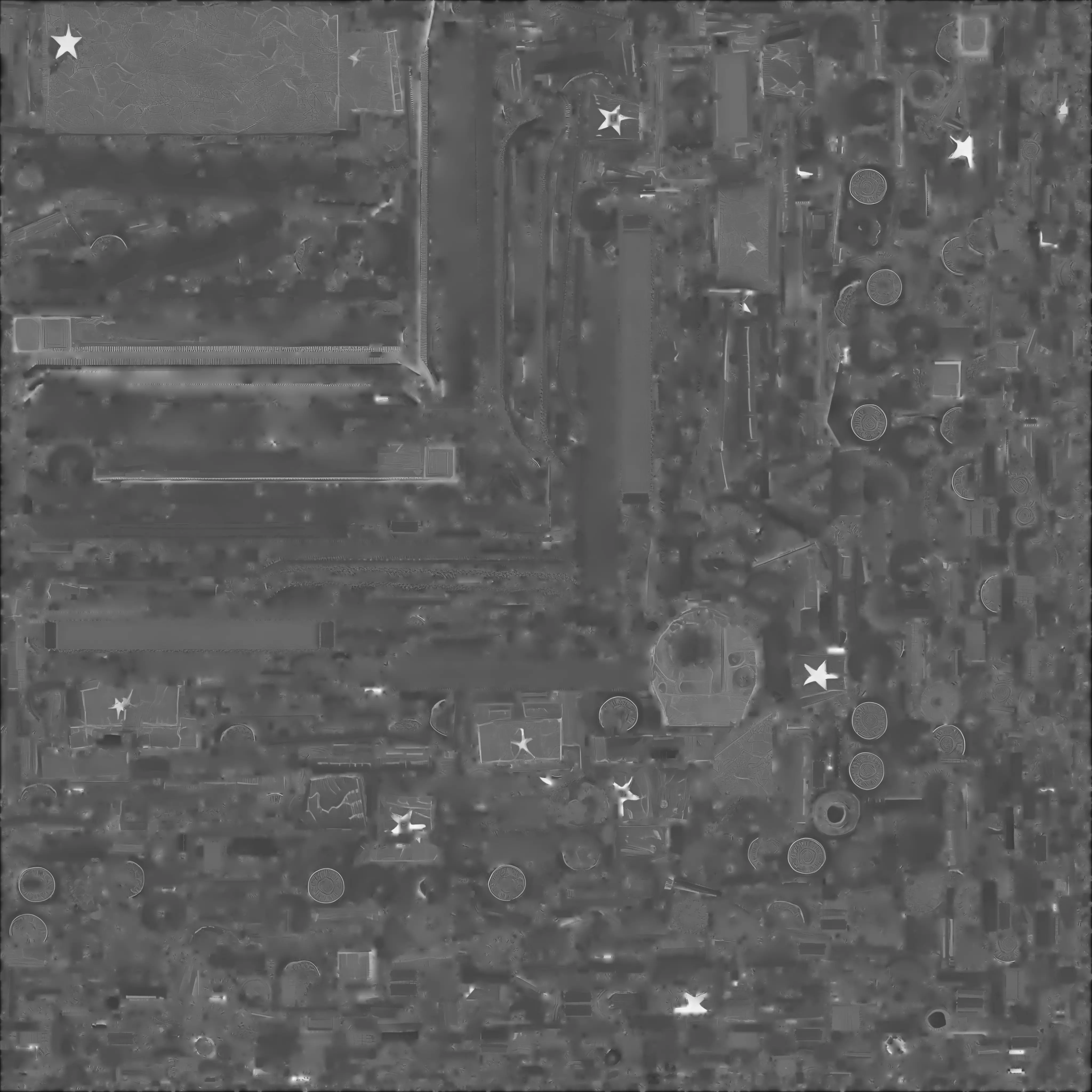 Cracked Star Tank 3D Model SciFi Military Vehicle Low-poly 3D model_2