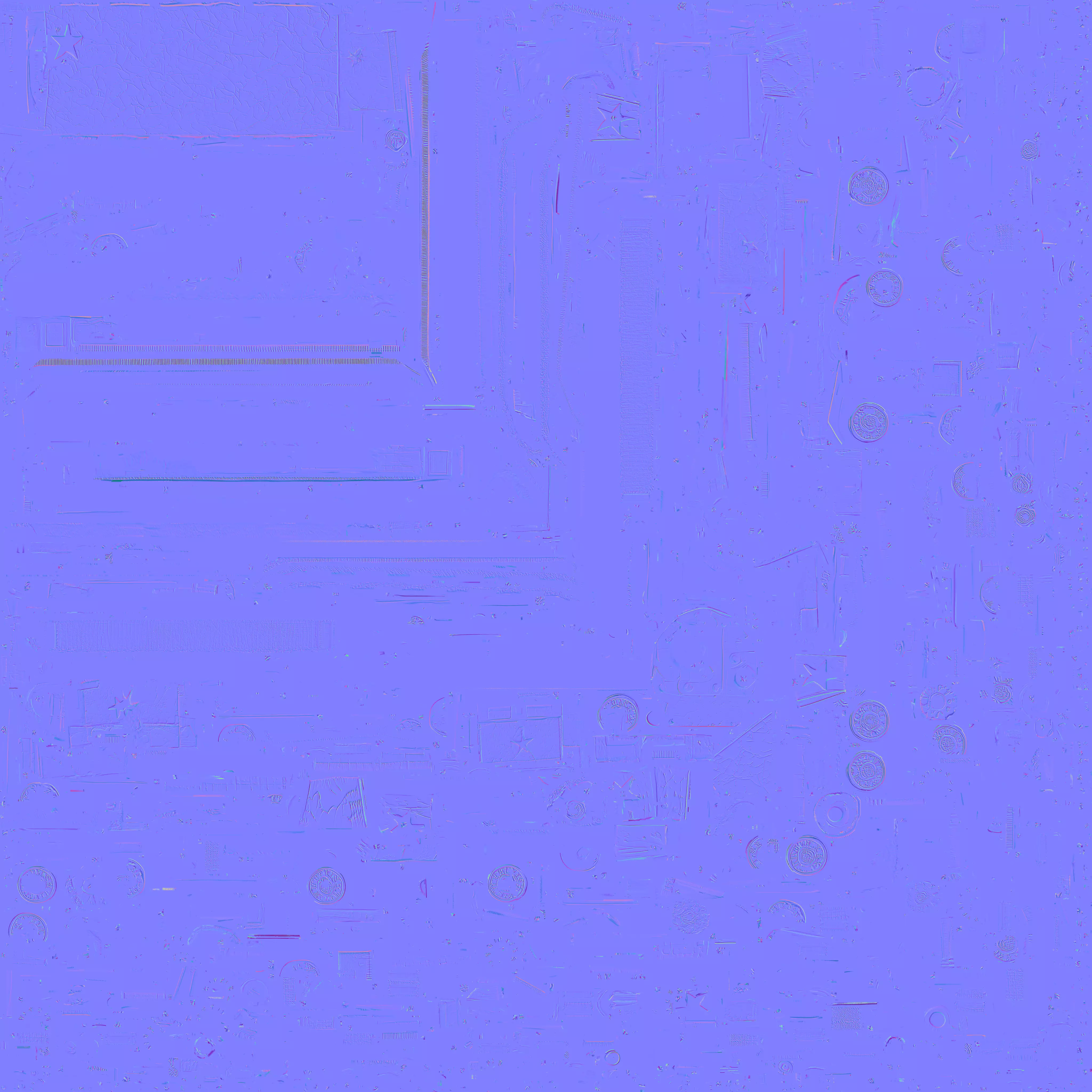 Cracked Star Tank 3D Model SciFi Military Vehicle Low-poly 3D model_3