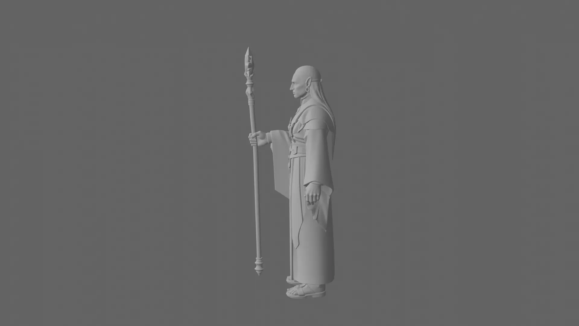 Highly Detailed Serene Regal Blood Elf Priest 3D Model World 3D model_7