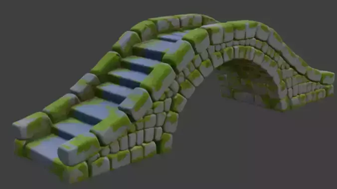 Forest Bridge 3d Model 3D model