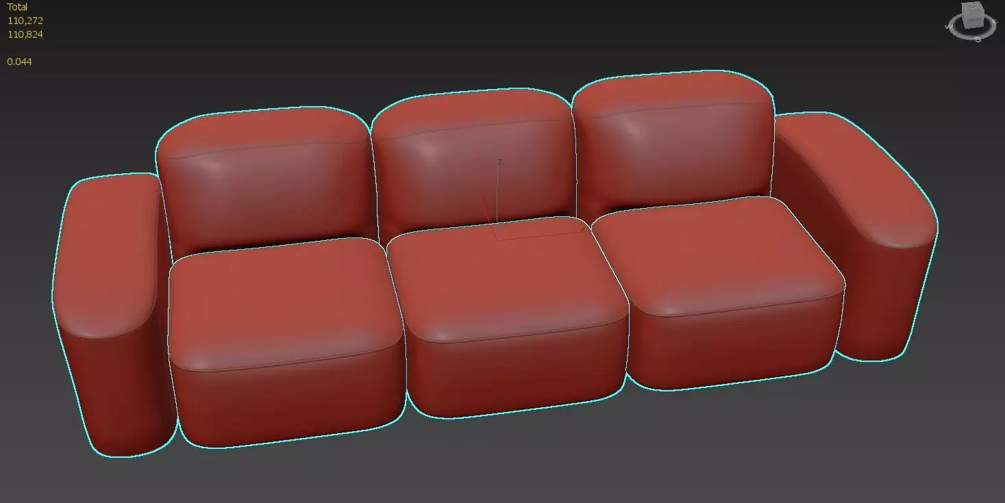 MUSE SOFA BY ELLISON STUDIOS 3D model_4