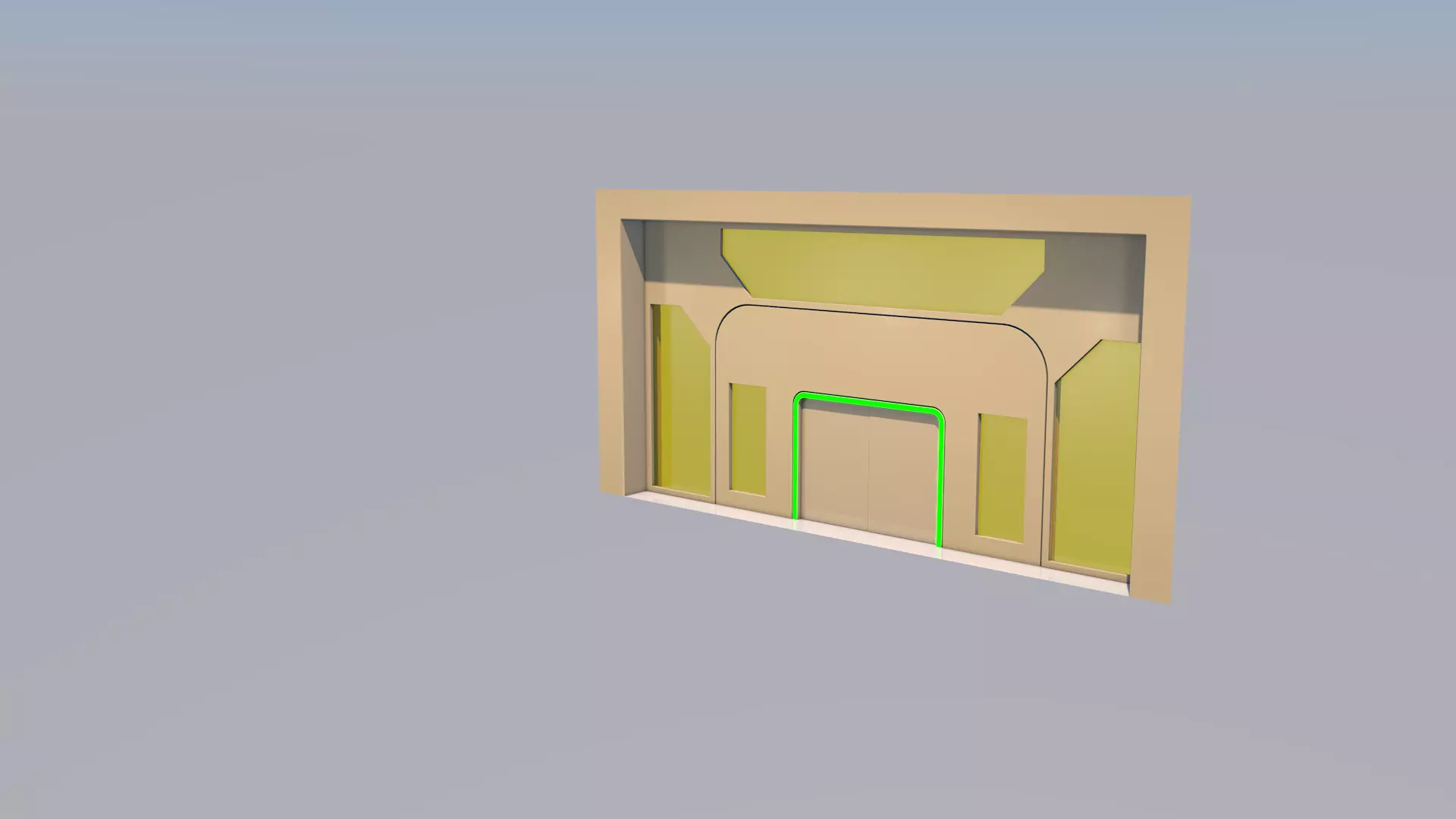 Sci Fi Interior Walkway 3D model_11