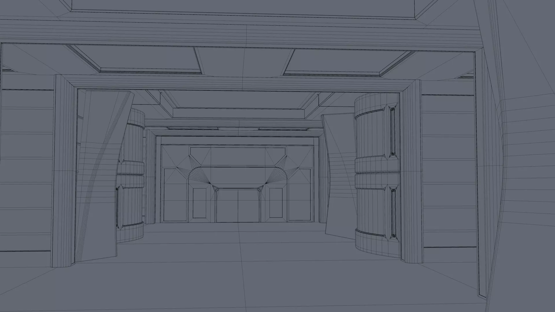 Sci Fi Interior Walkway 3D model_15