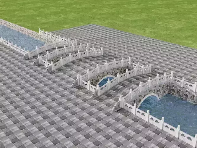 Chinese Stone Arch Bridge Pack