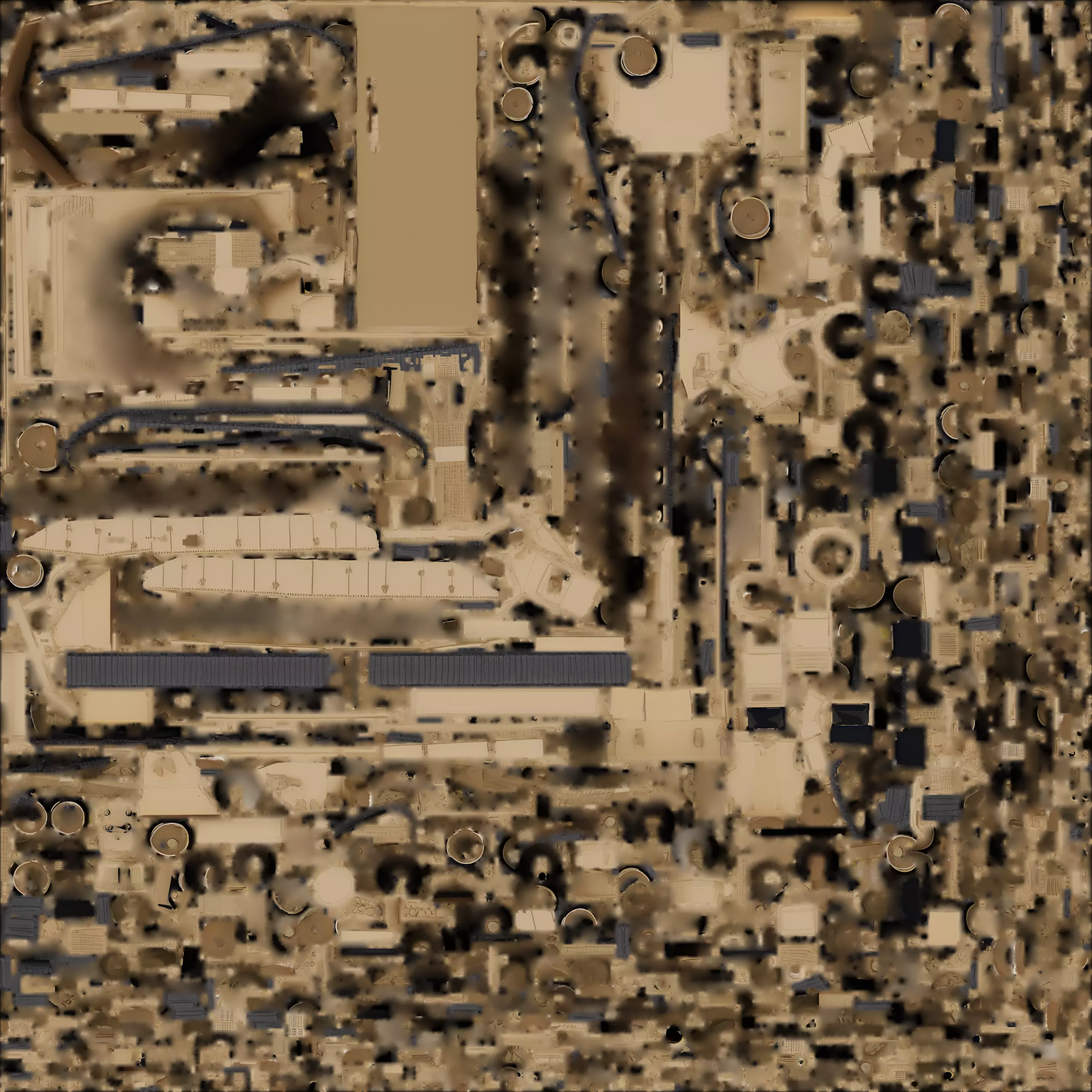 Modern Main Battle Tank 3D Model Desert Warfare Vehicle Low-poly 3D model_1