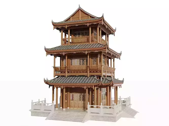 Chinese Pagoda Pavilion Tower