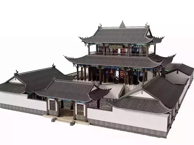 Historic Temple Courtyard