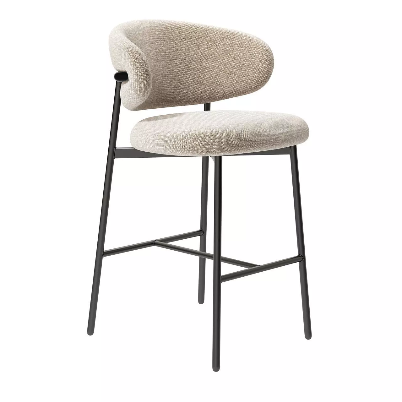 Oleandro Stool Metal Frame by Calligaris 3D model_0