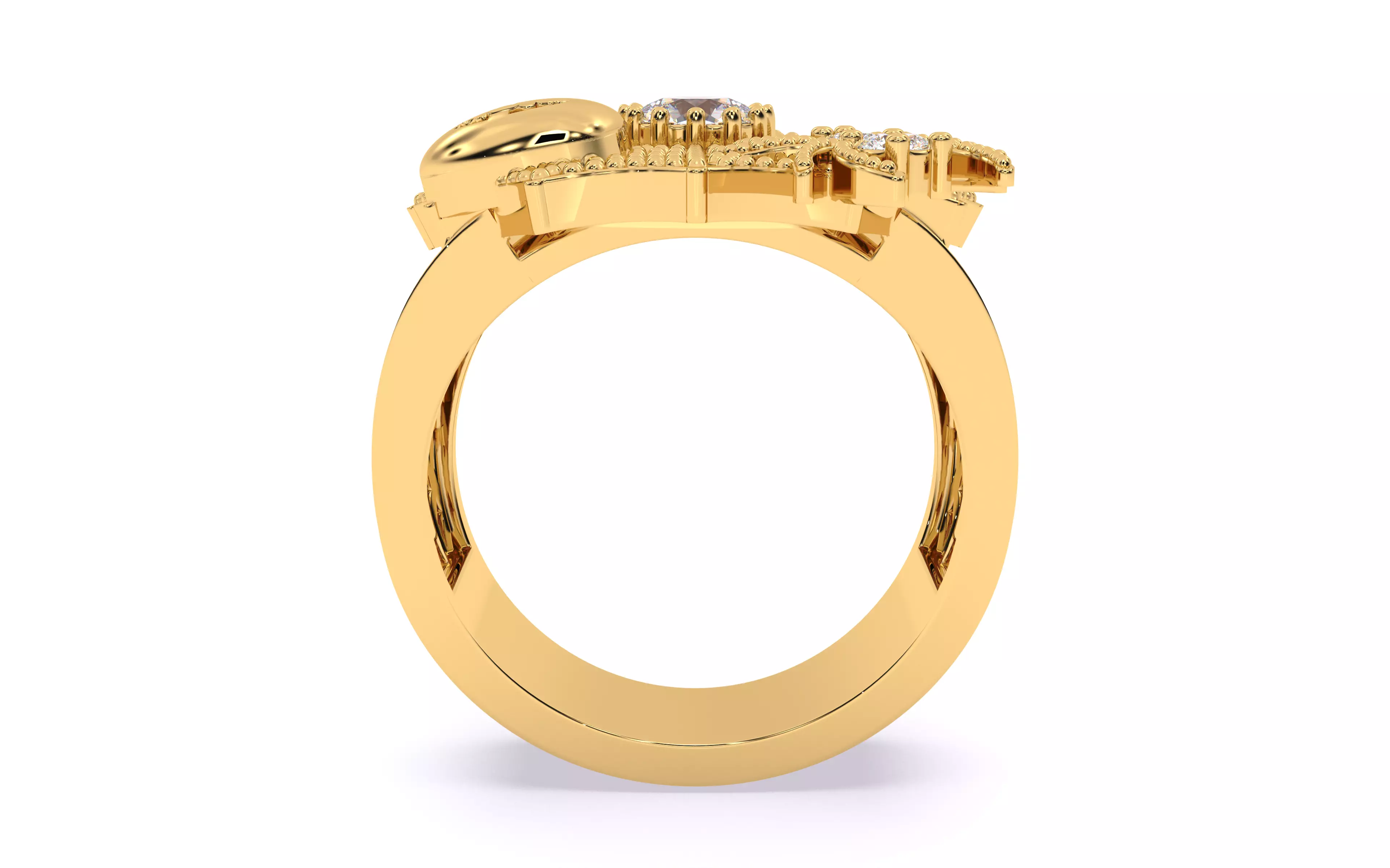 Spider Web Pumpkin Ring 3dm stl renders details 3D print model_21