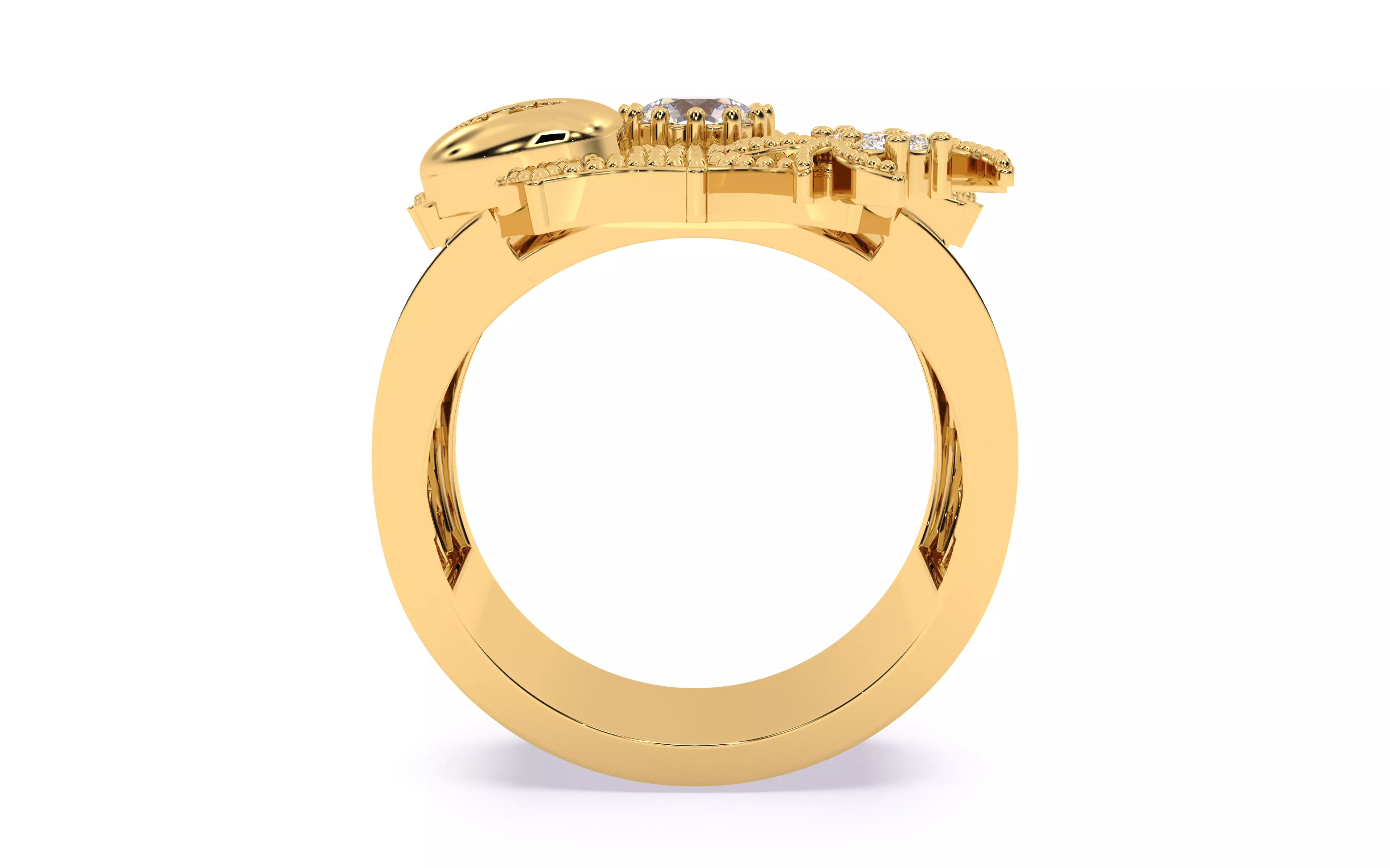 Spider Web Pumpkin Ring 3dm stl renders details 3D print model_20