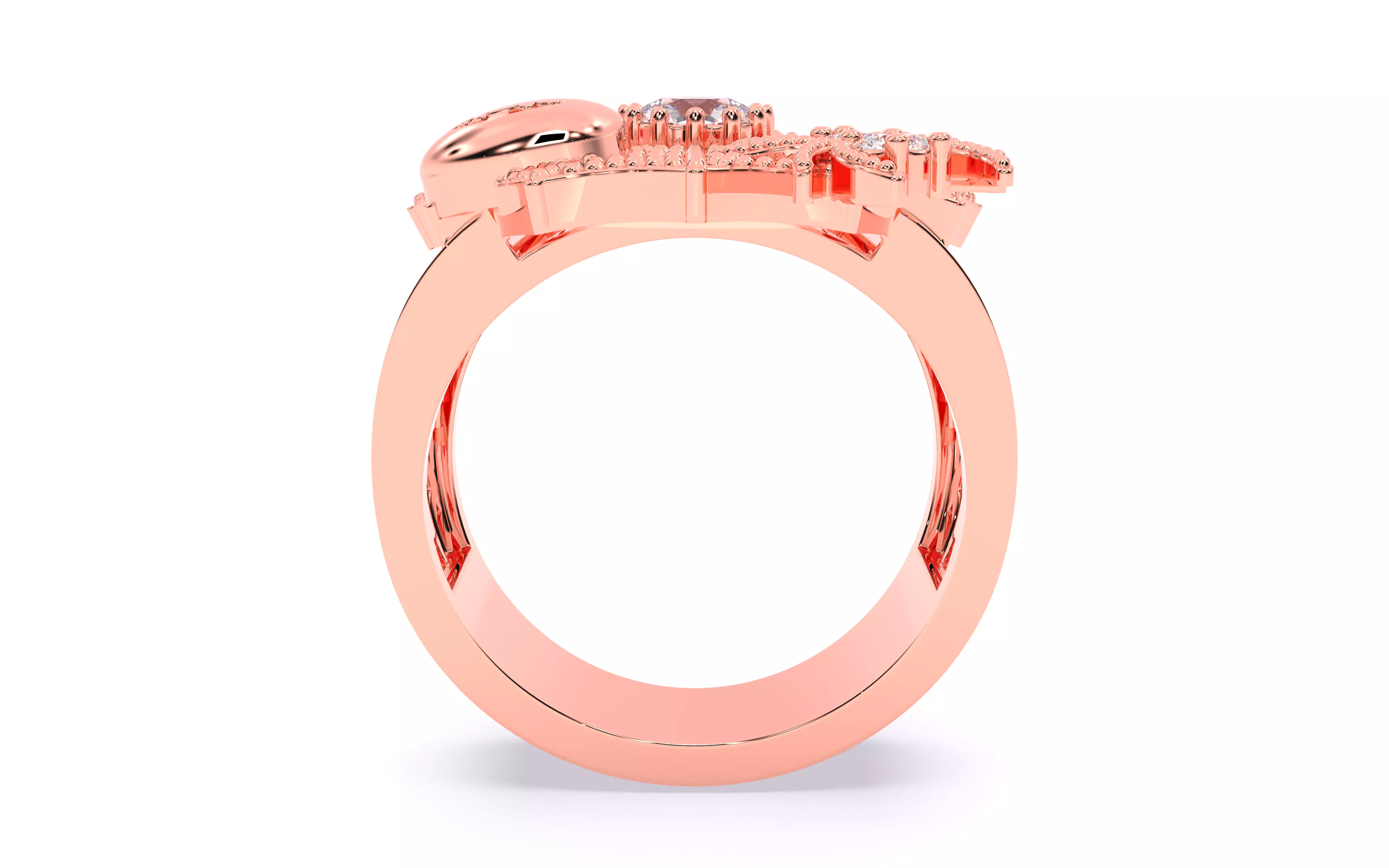 Spider Web Pumpkin Ring 3dm stl renders details 3D print model_25