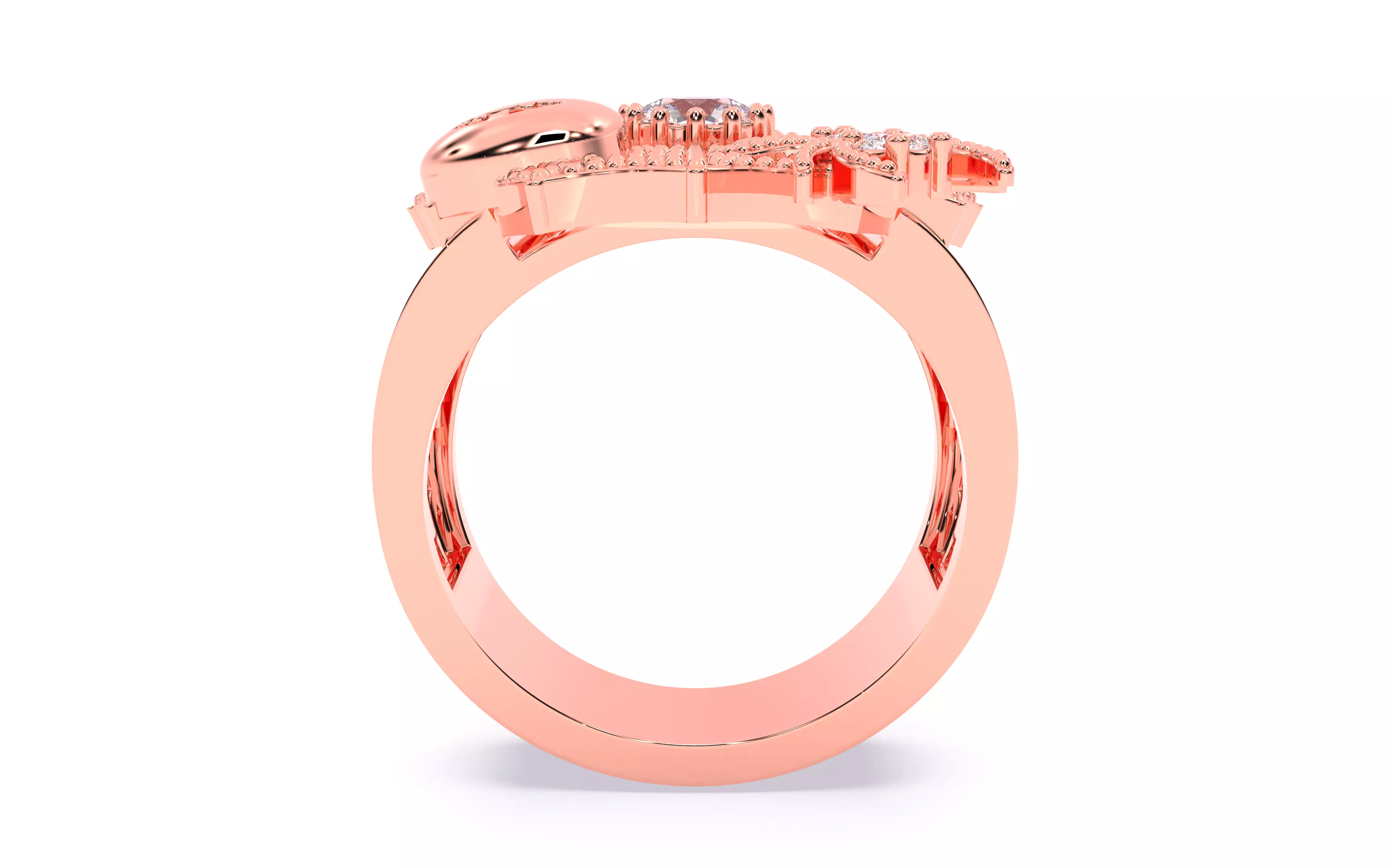 Spider Web Pumpkin Ring 3dm stl renders details 3D print model_24