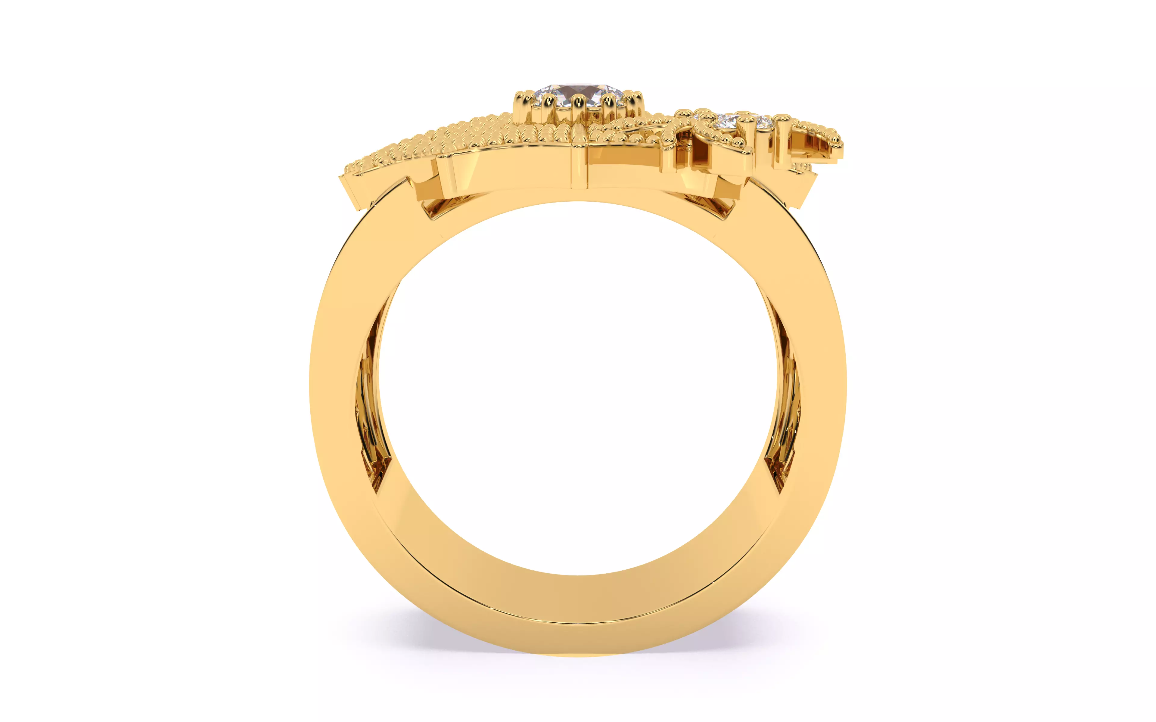 Spider Crawling Web Ring 3dm stl renders details 3D print model_20