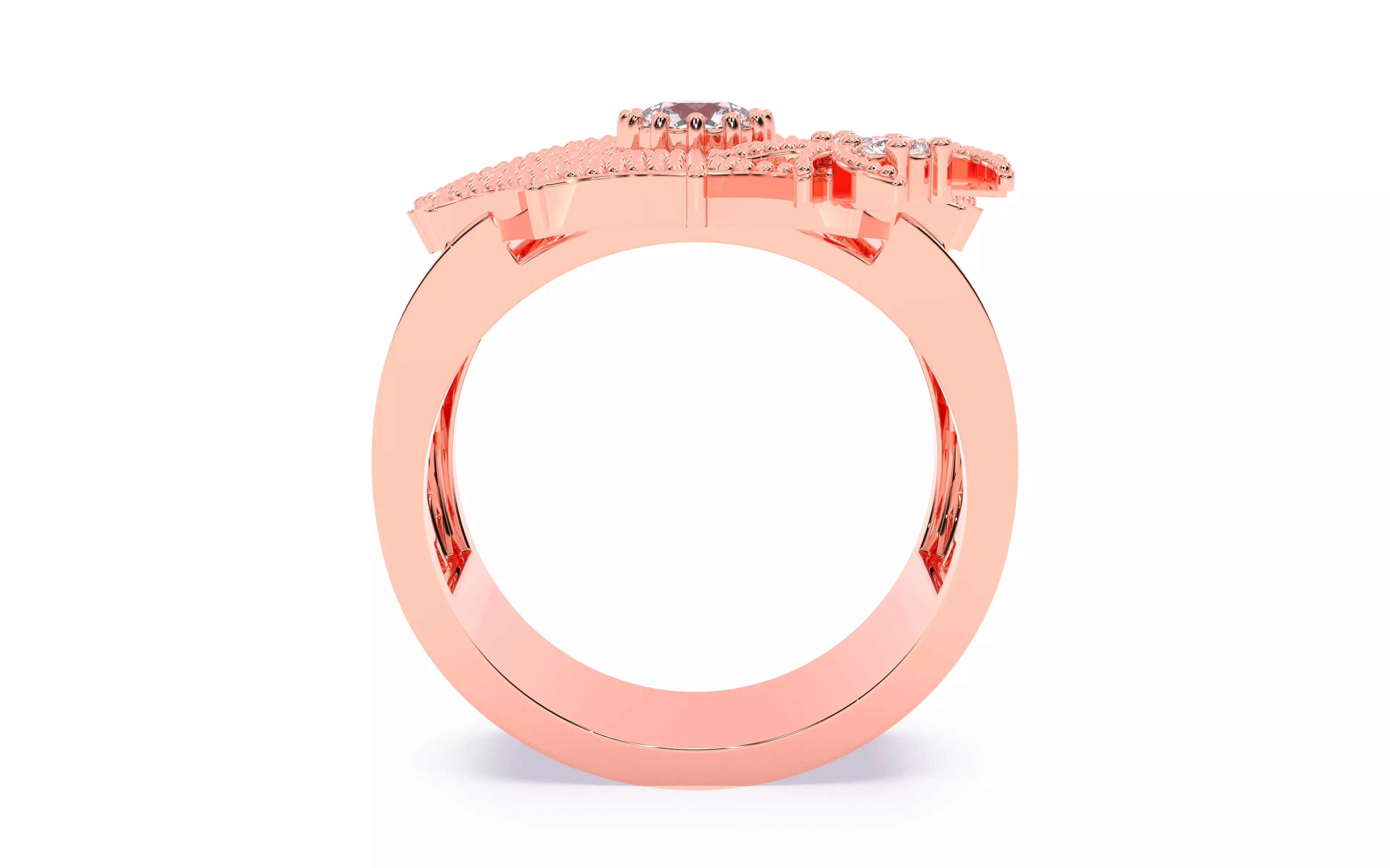 Spider Crawling Web Ring 3dm stl renders details 3D print model_24