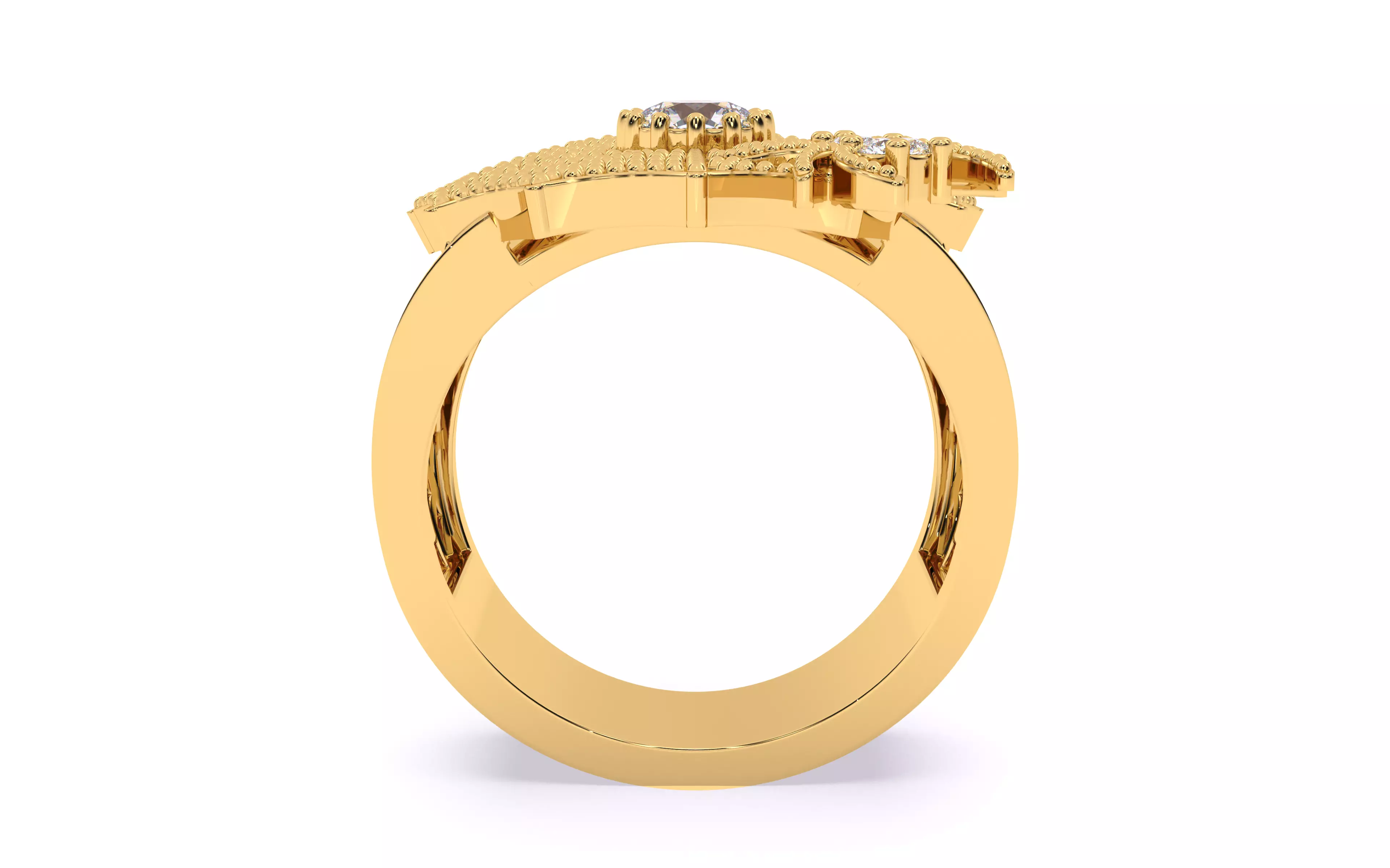 Spider Crawling Web Ring 3dm stl renders details 3D print model_21