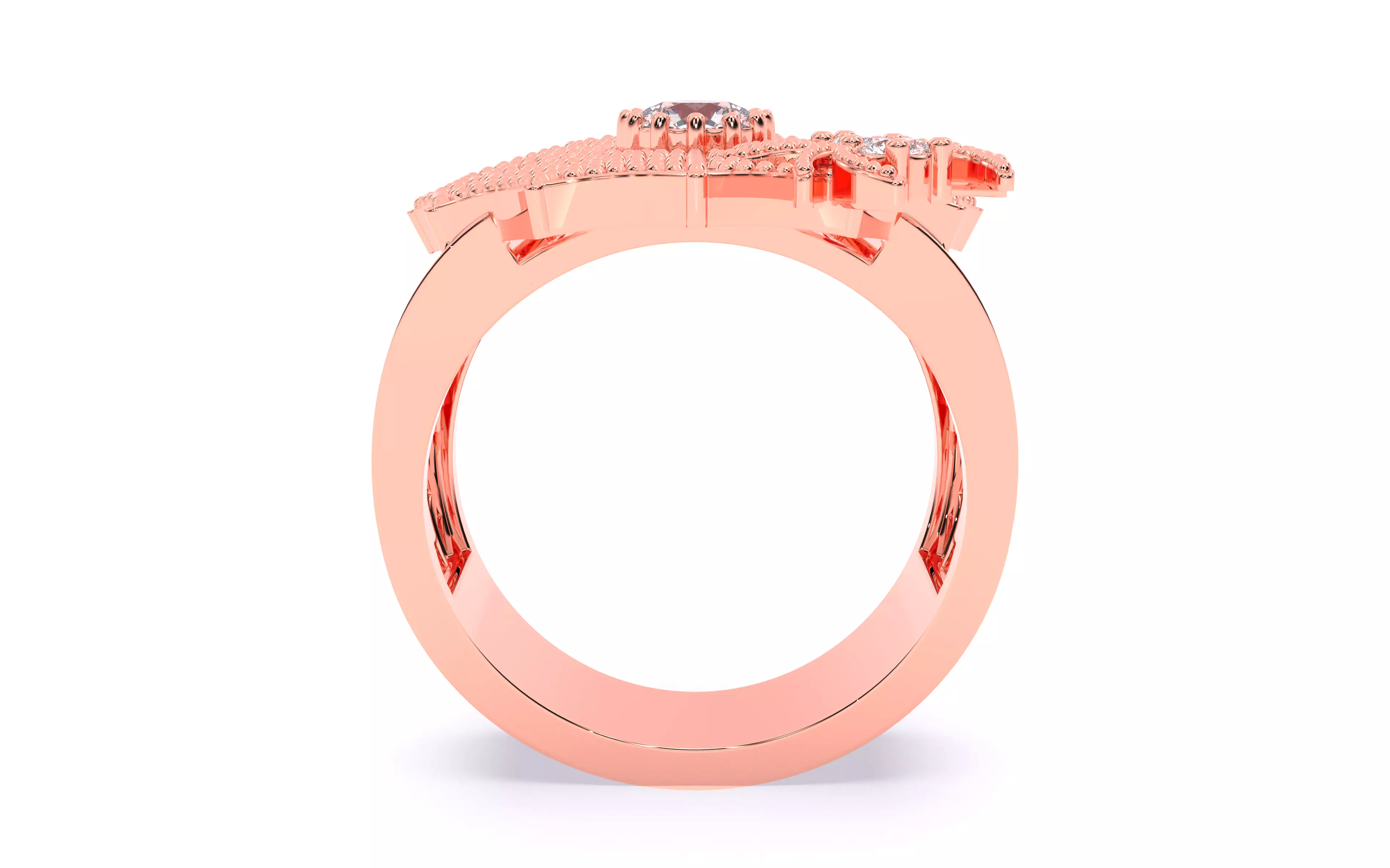 Spider Crawling Web Ring 3dm stl renders details 3D print model_25