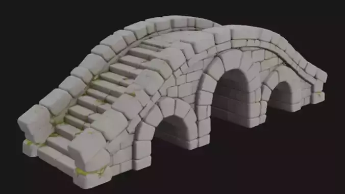 Stone Bridge 3D Model