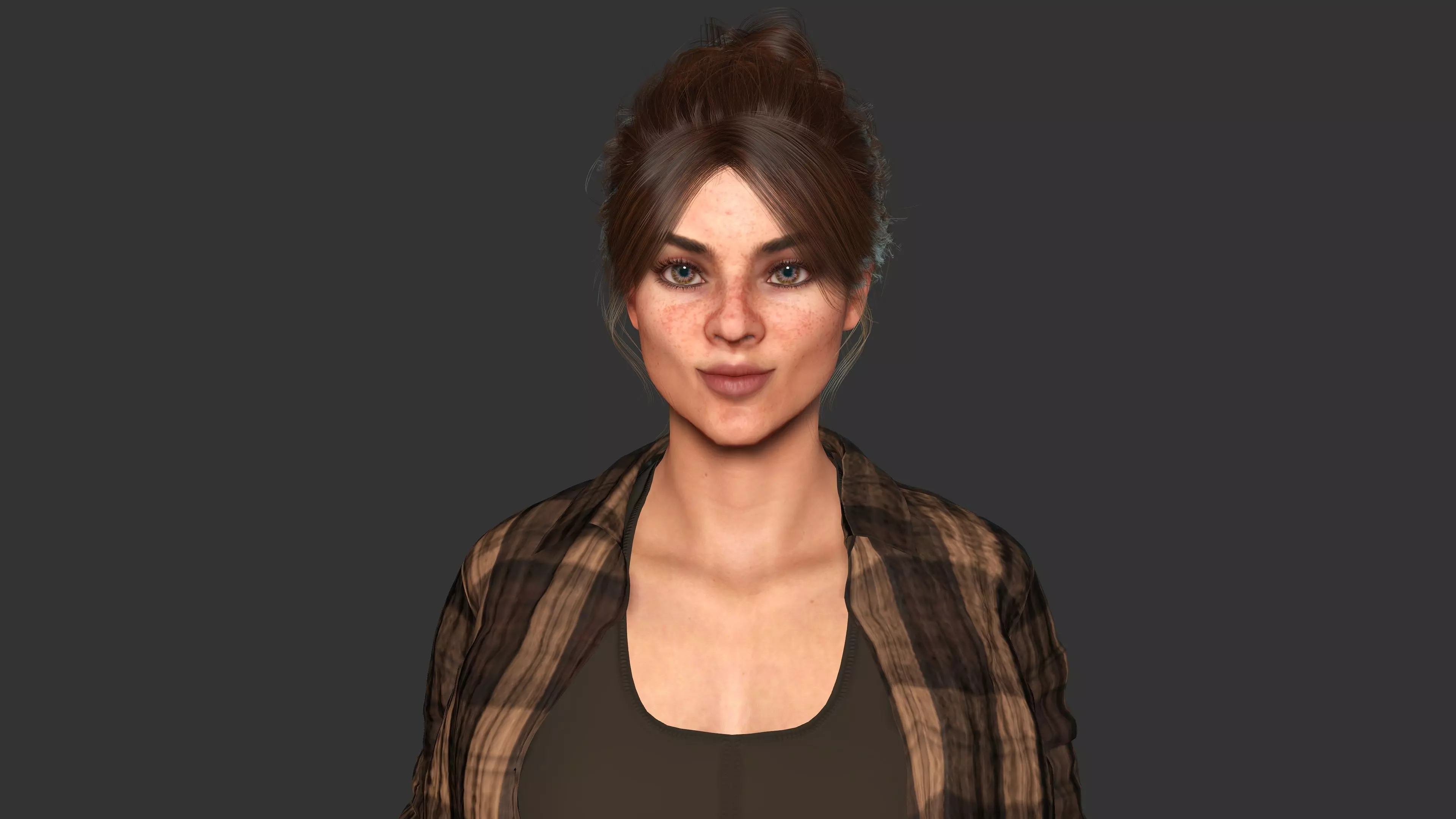 AAA 3D REALISTIC CHARACTER - FEMALE SURVIVOR or MODERN EXPLORER Low-poly 3D model_10