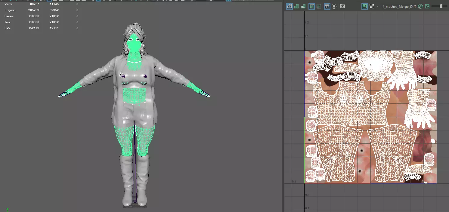 AAA 3D REALISTIC CHARACTER - FEMALE SURVIVOR or MODERN EXPLORER Low-poly 3D model_17