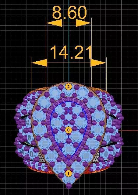 3carat goldring 3D print model_1