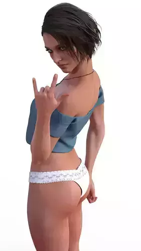 Jill Valentine The Rocker Survivor Pin-Up