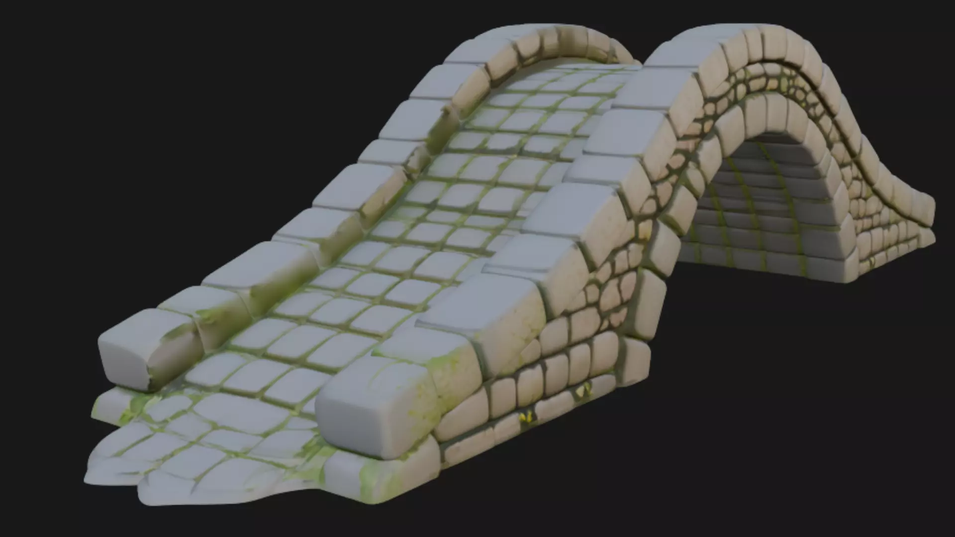 Old Stone Bridge 3d Model 3D model_0