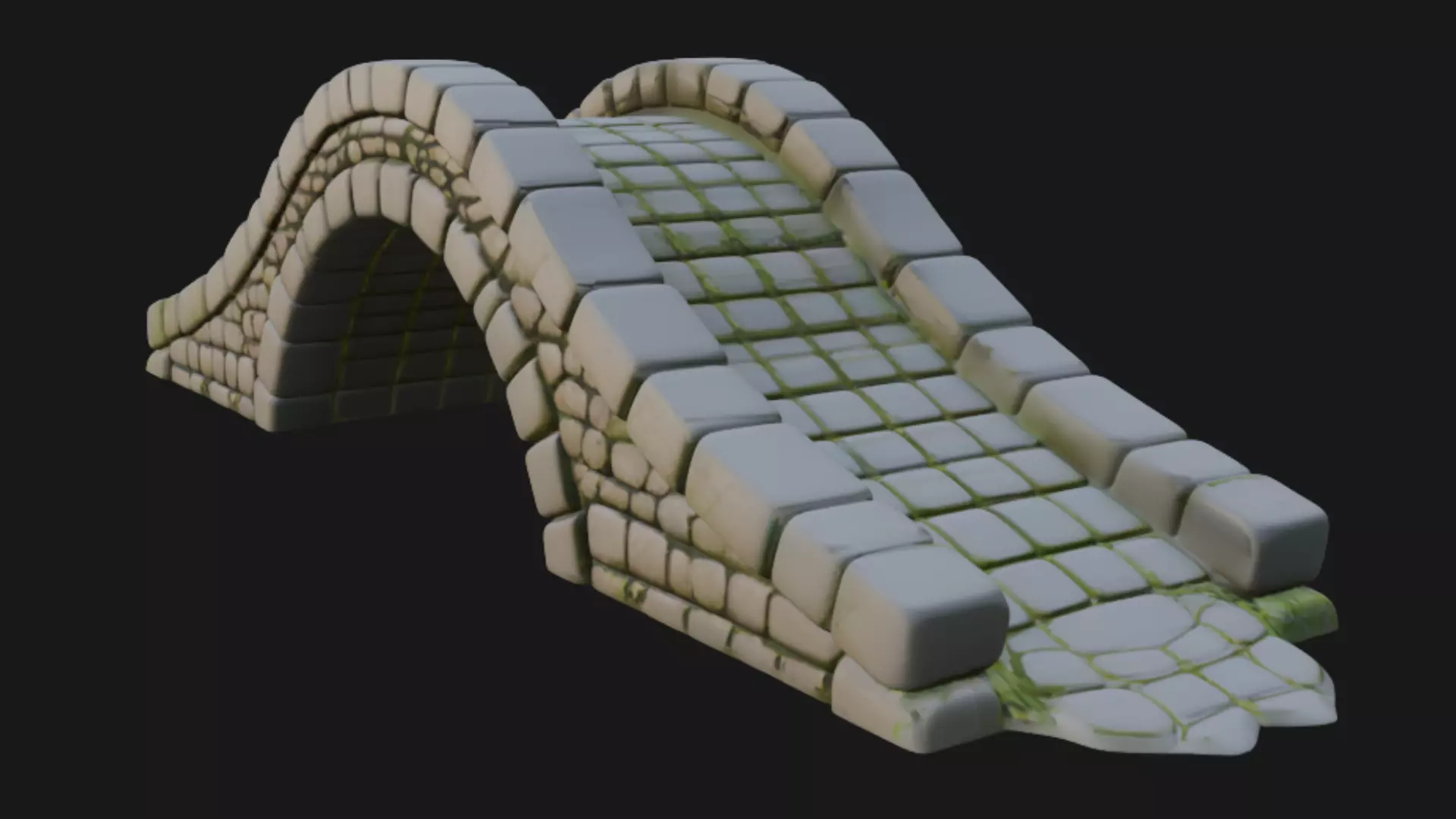 Old Stone Bridge 3d Model 3D model_2